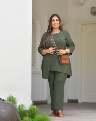 Olive Lady Stretchable Co-Ord Set