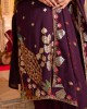 Gulnaar- Wine Embroidered Georgette Suit Set Gulnaar- Wine Embroidered Georgette Suit Set