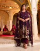 Gulnaar- Wine Embroidered Georgette Suit Set Gulnaar- Wine Embroidered Georgette Suit Set