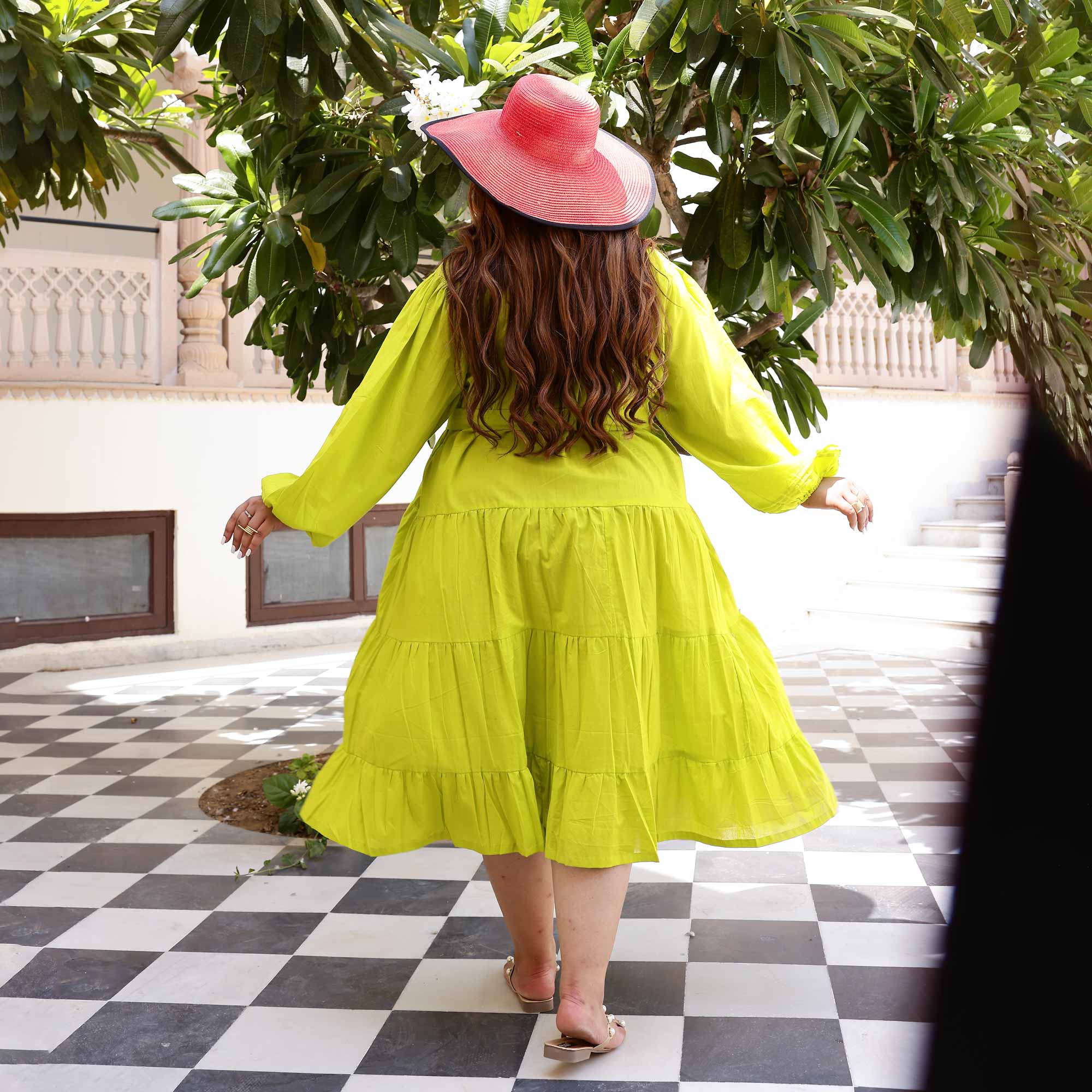 Lime Pop Cotton Dress Lime Pop Cotton Dress