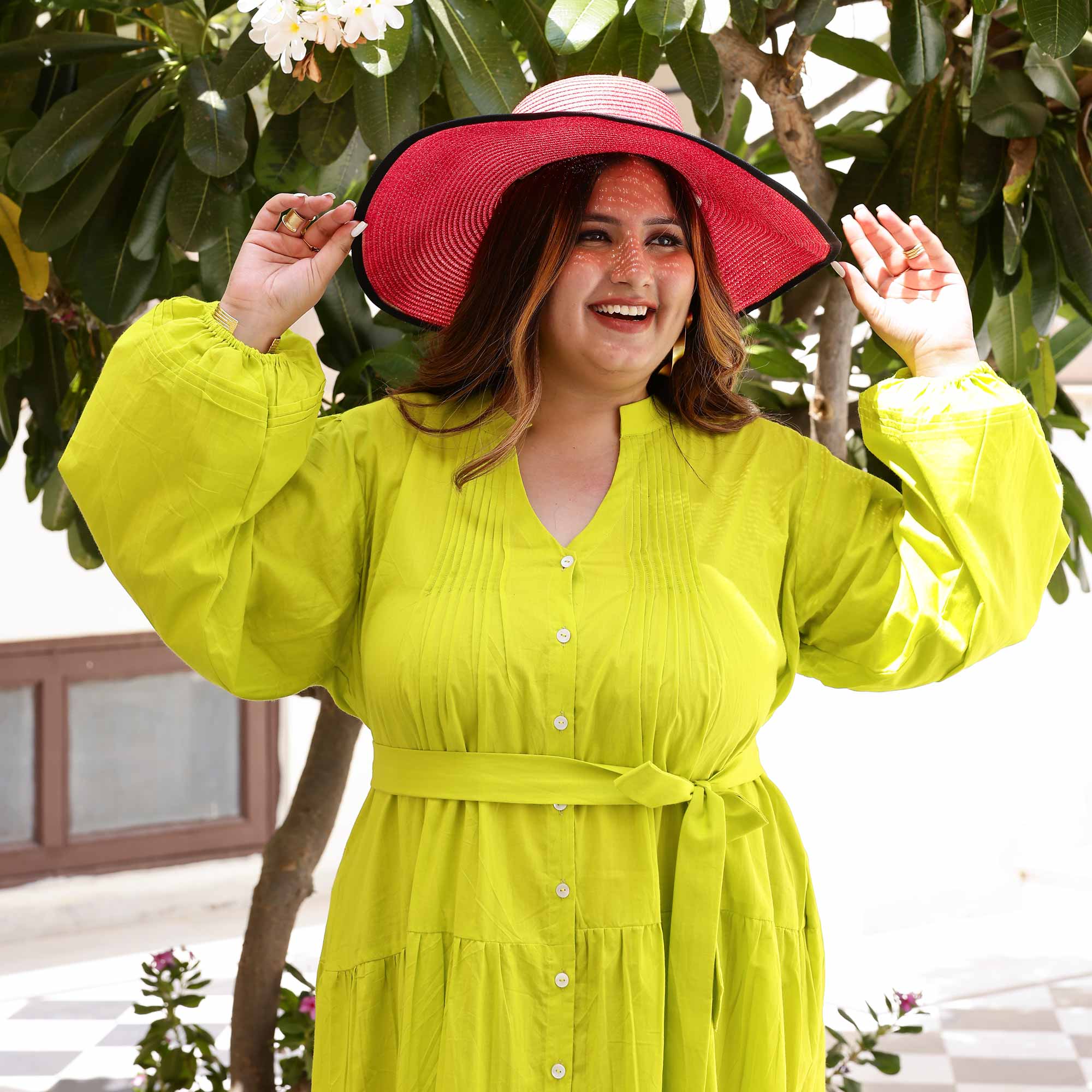 Lime Pop Cotton Dress Lime Pop Cotton Dress