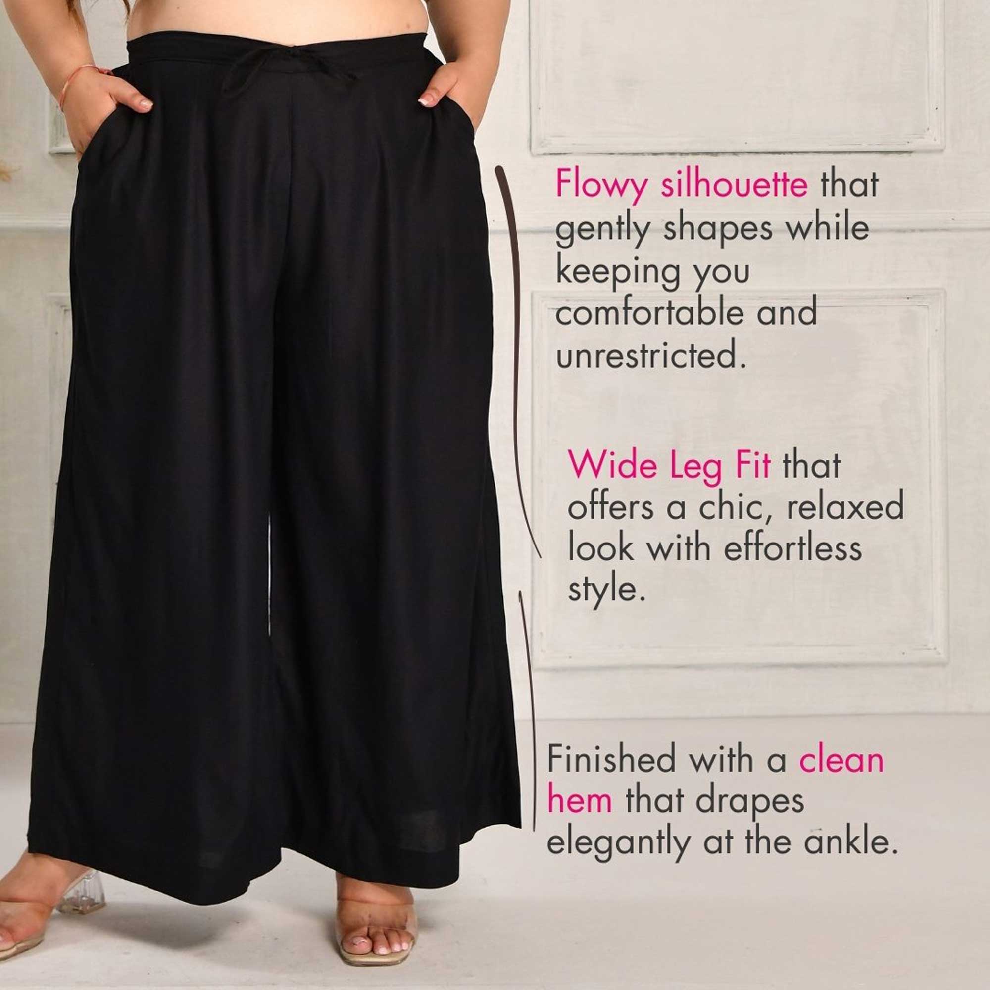 Plus Size Wide Leg Pants (Palazzos) Plus Size Wide Leg Pants (Palazzos)