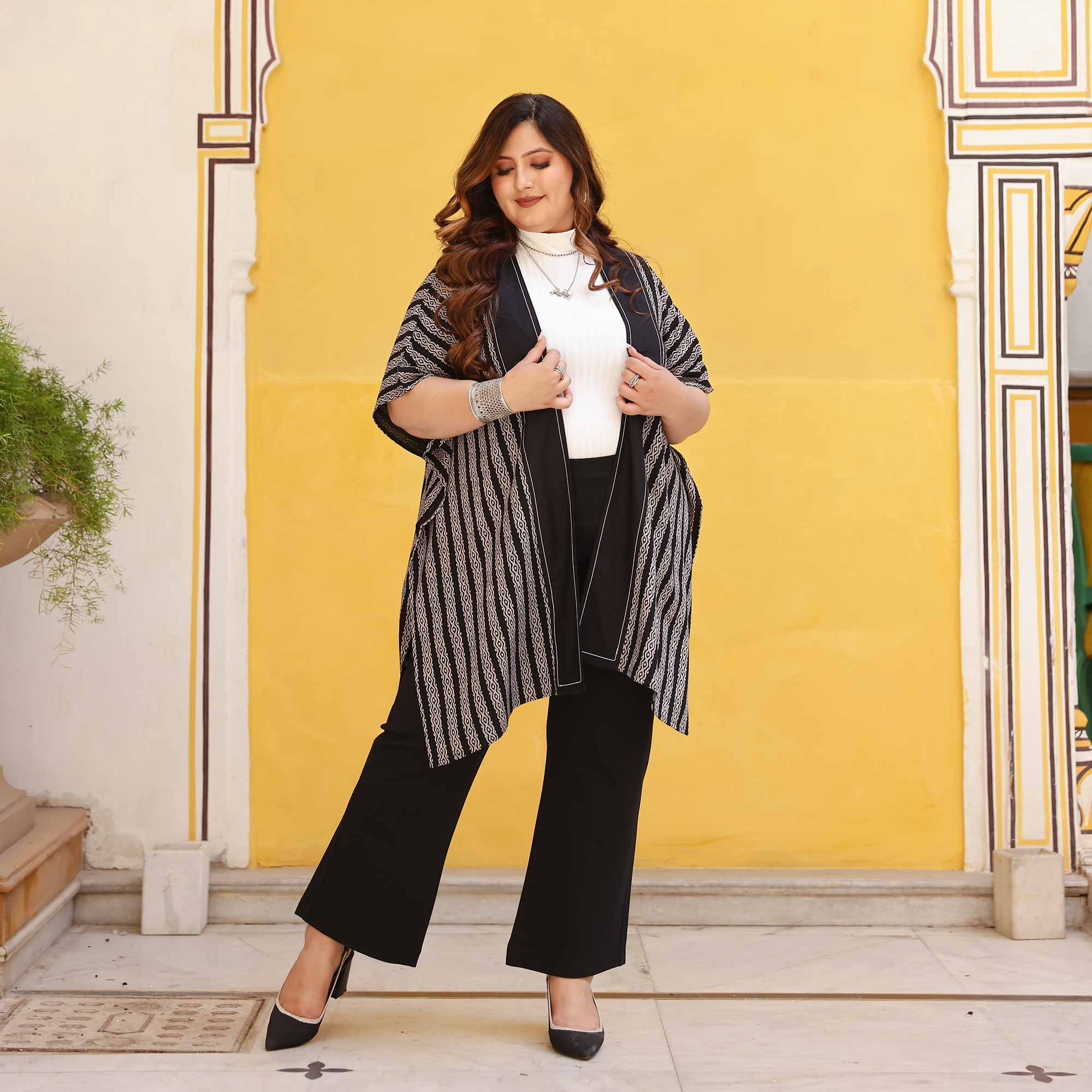 Spin The Shadow Cotton Lycra Free Style Shrug