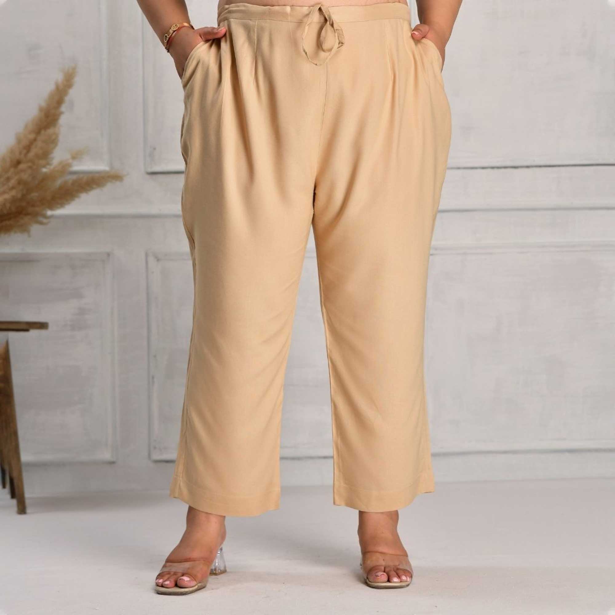 Plus Size Narrow Fit Rayon Pants Plus Size Narrow Fit Rayon Pants