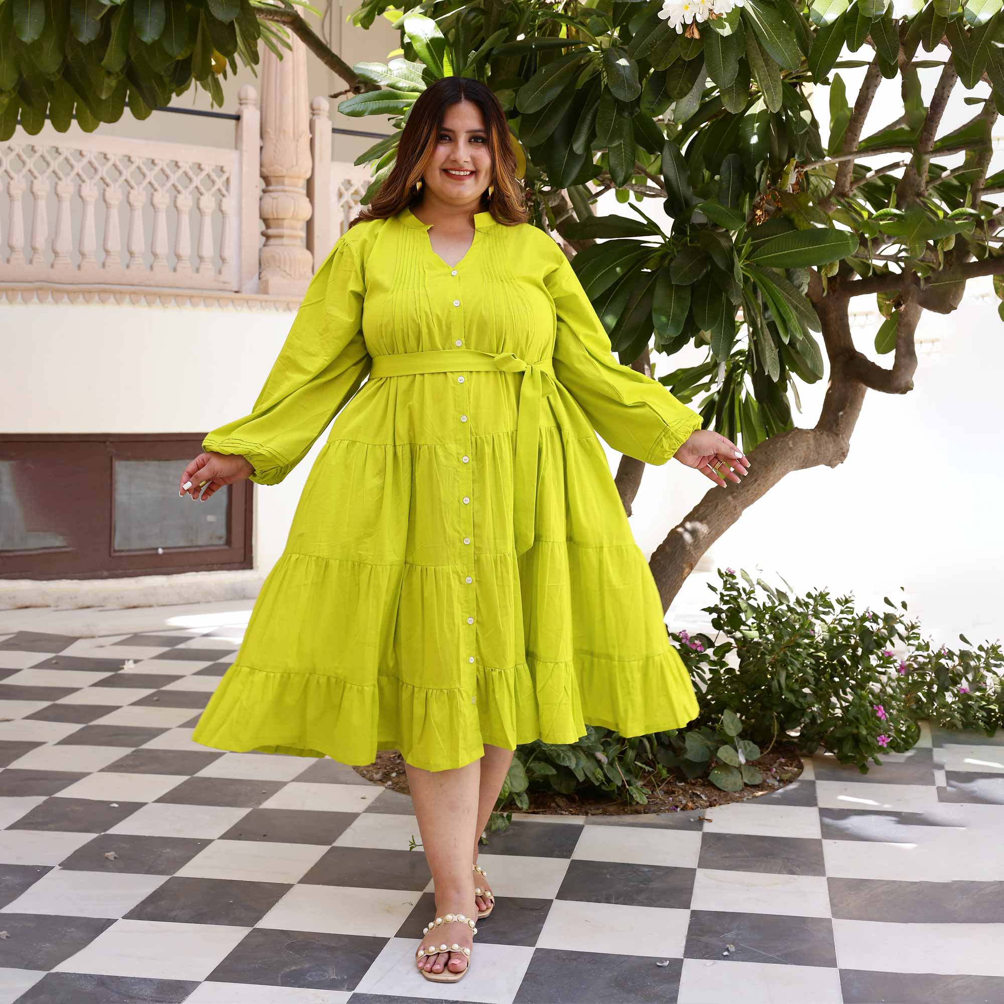 Lime Pop Cotton Dress Lime Pop Cotton Dress