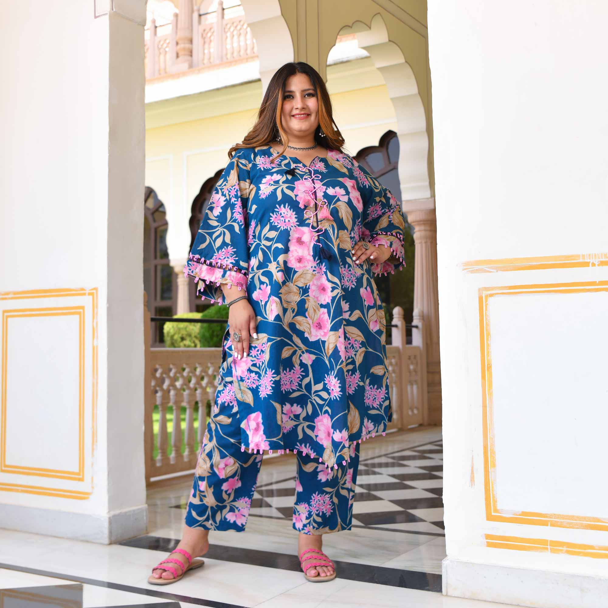 The Sky Is Pink Floral Co-Ord Set The Sky Is Pink Floral Co-Ord Set