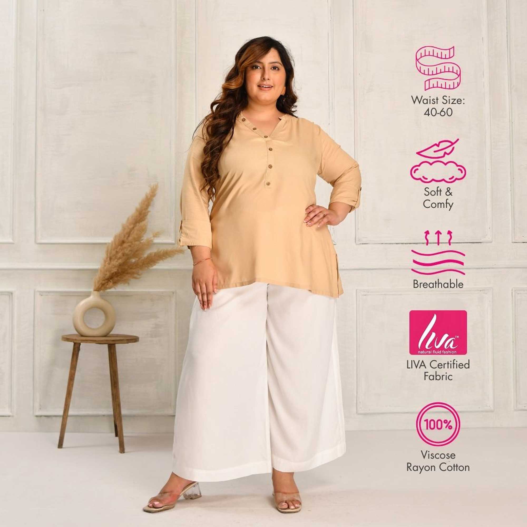 Plus Size Wide Leg Pants Combo 6 (Black, Beige, White) Plus Size Wide Leg Pants Combo 6 (Black, Beige, White)