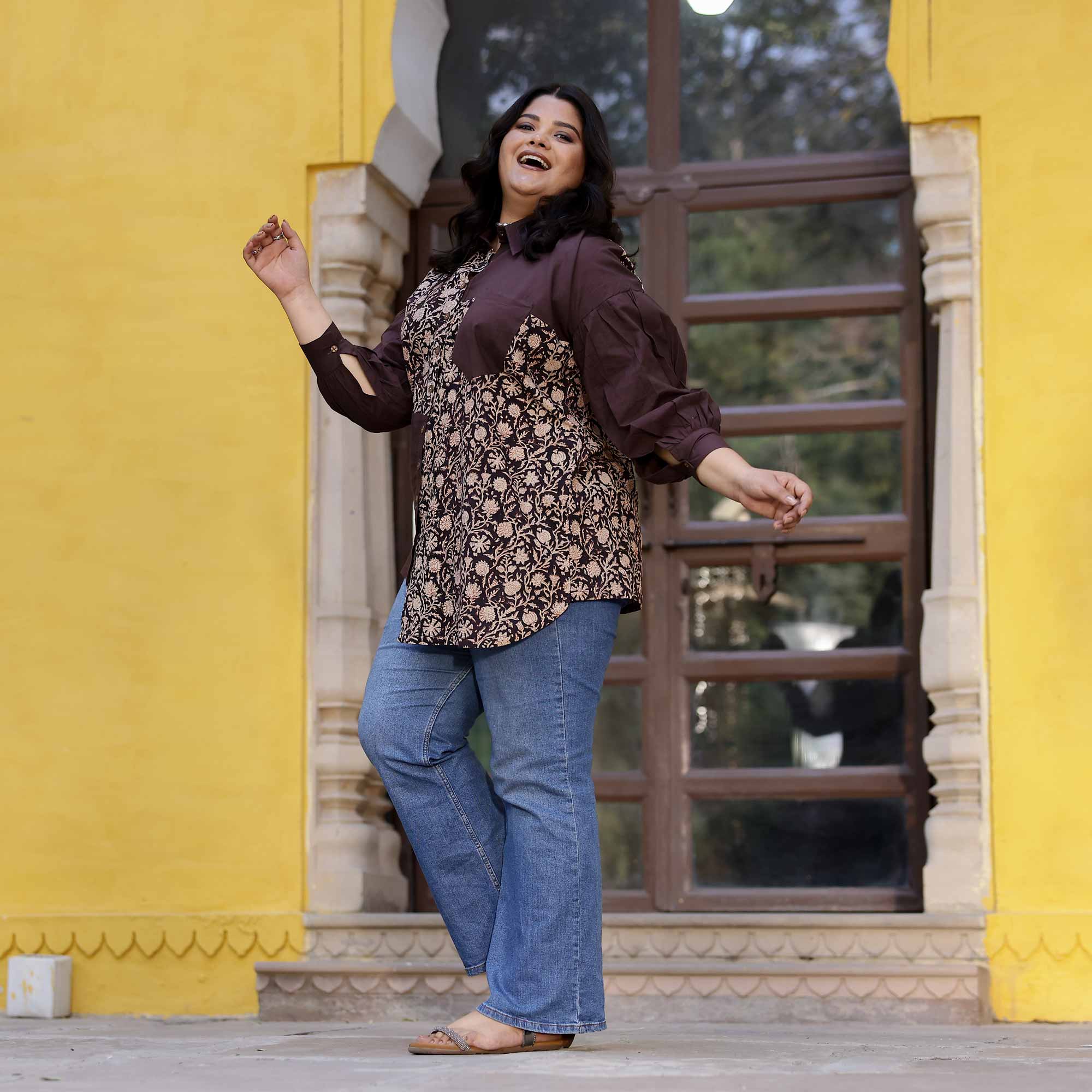 Toffy Twist Handblock Printed Cotton Shirt Toffy Twist Handblock Printed Cotton Shirt