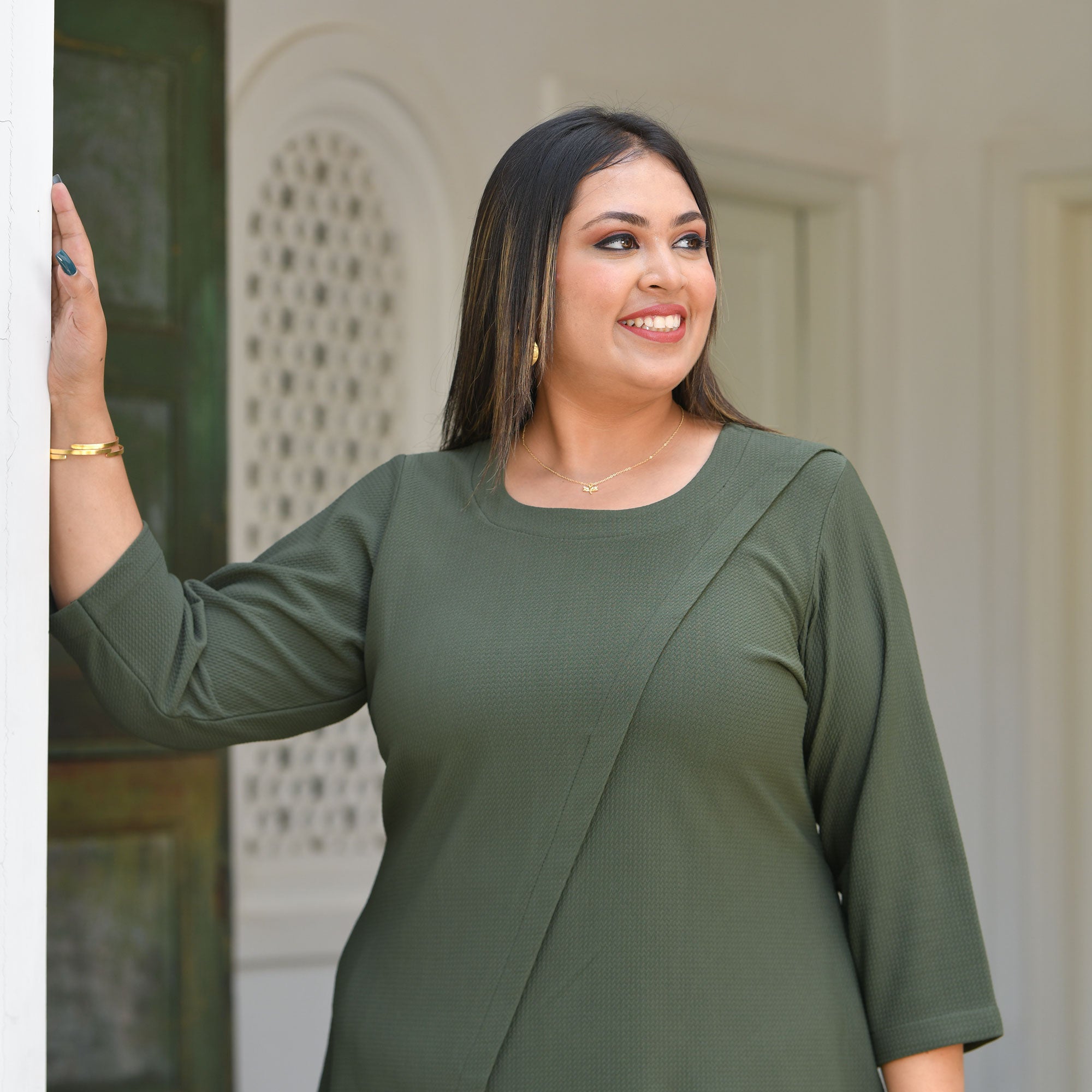 Olive Lady Stretchable Co-Ord Set Olive Lady Stretchable Co-Ord Set