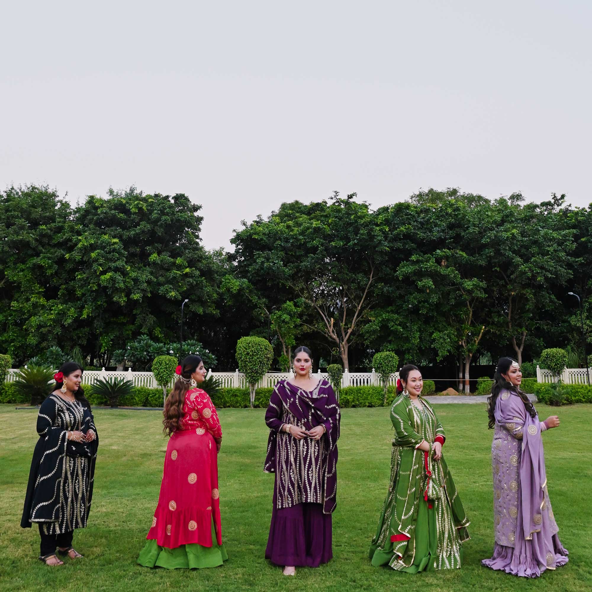 Radiant Raisin Purple Passion Gota Patti Fusion Sharara Set