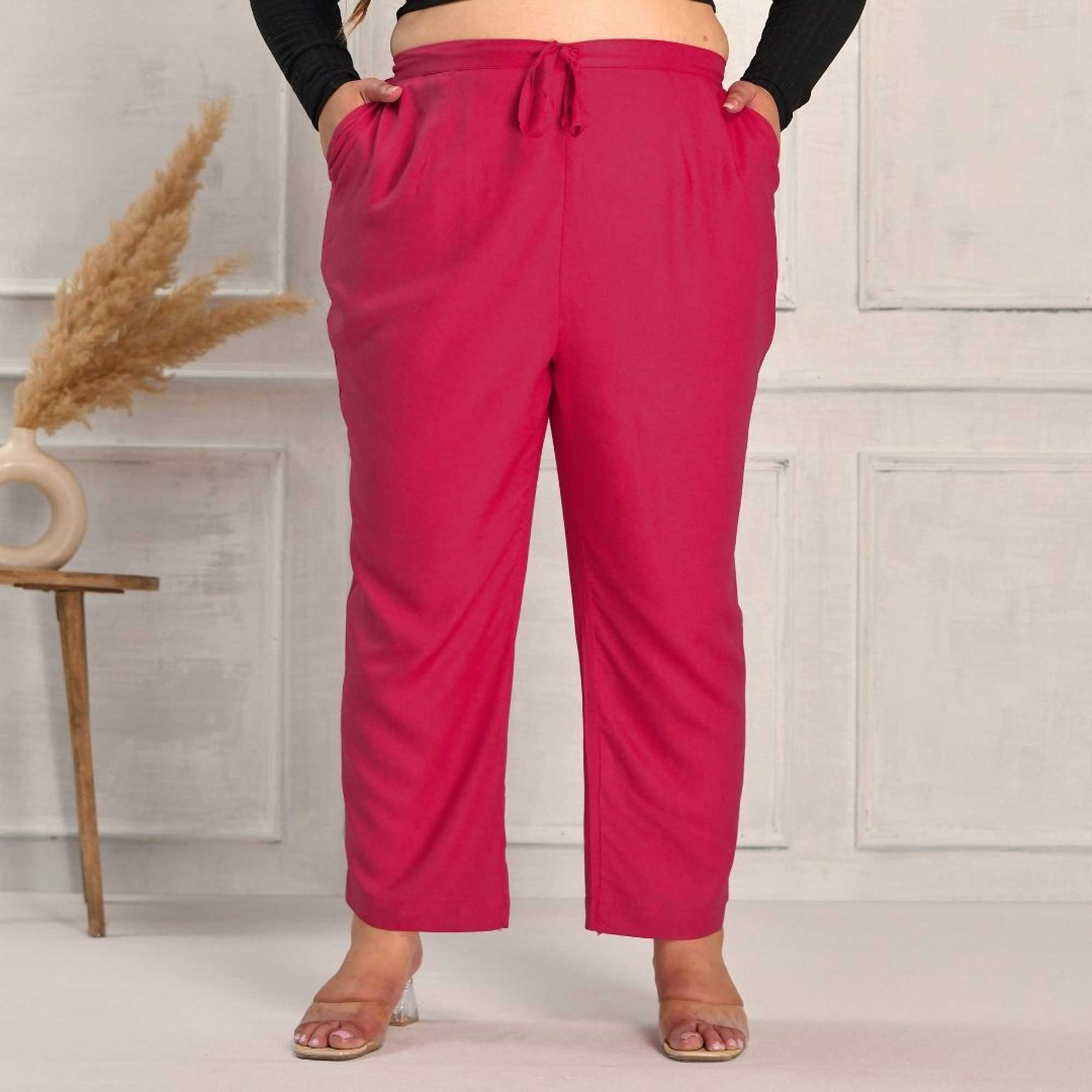 Plus Size Narrow Fit Rayon Pants Plus Size Narrow Fit Rayon Pants