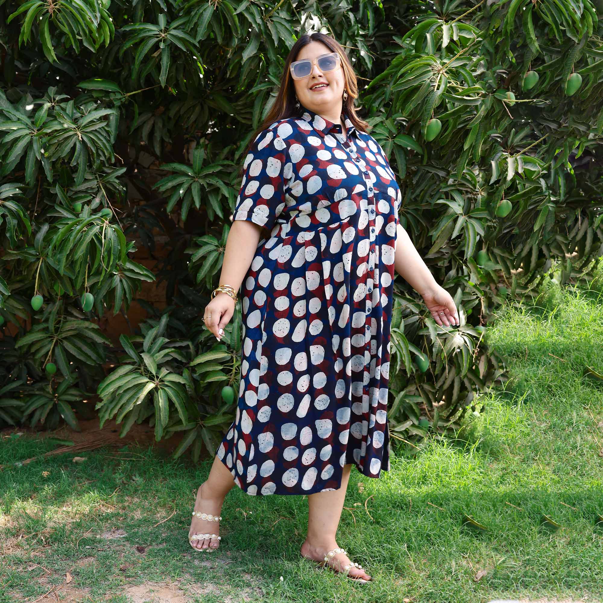 Blue Moon Glow Modal Rayon Aline Dress