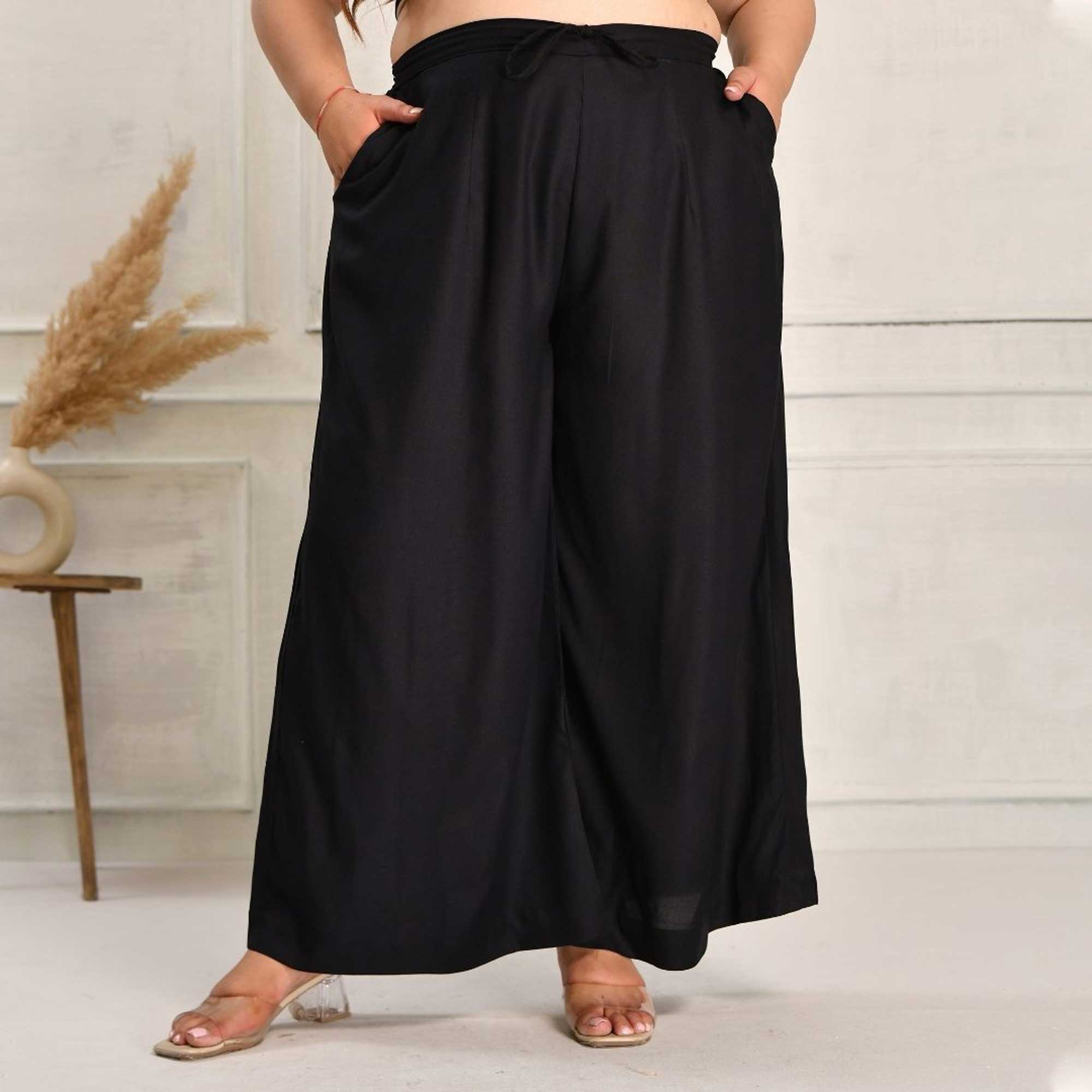 Plus Size Wide Leg Pants (Palazzos) Plus Size Wide Leg Pants (Palazzos)