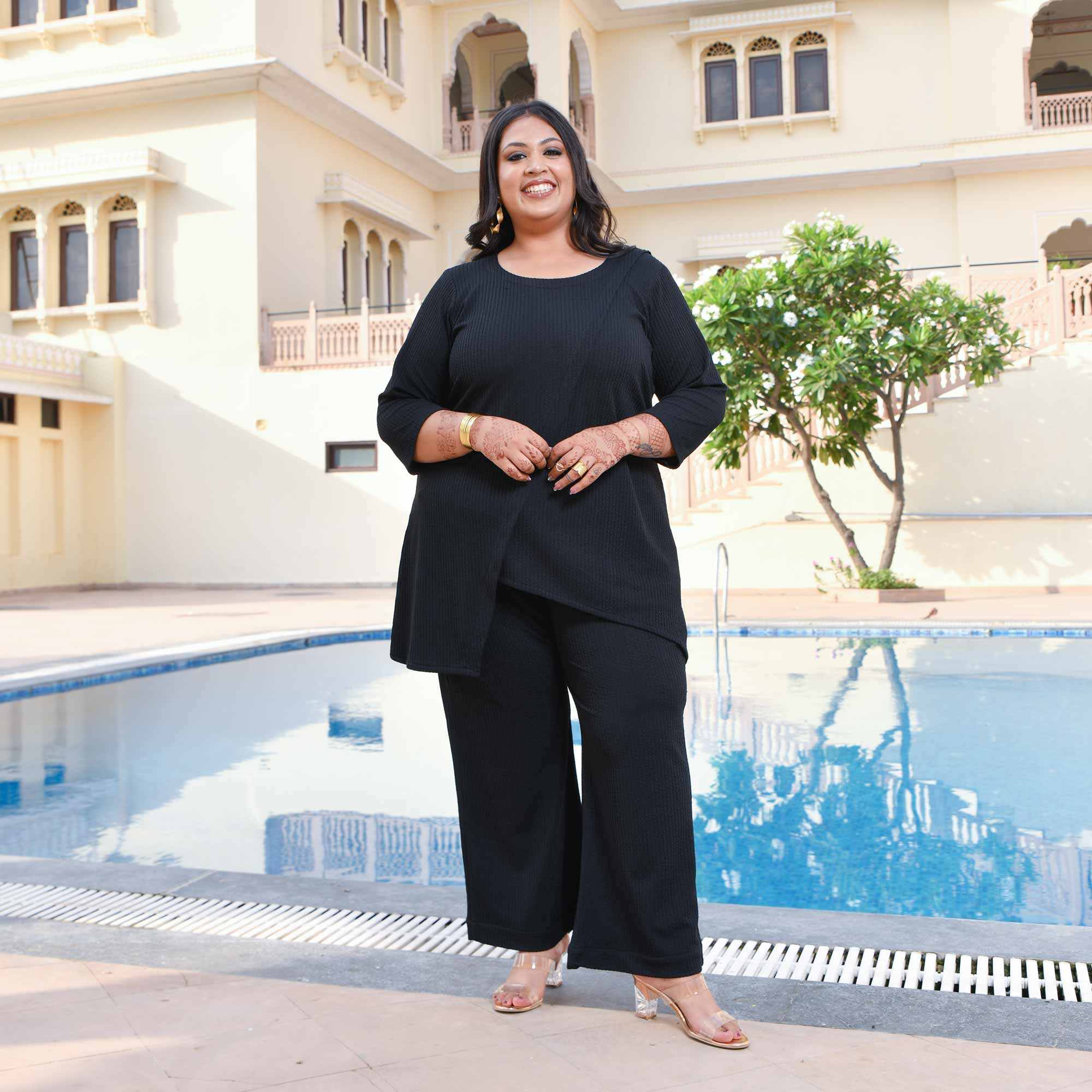 Grace Black Stretchable Co-ord Set Grace Black Stretchable Co-ord Set