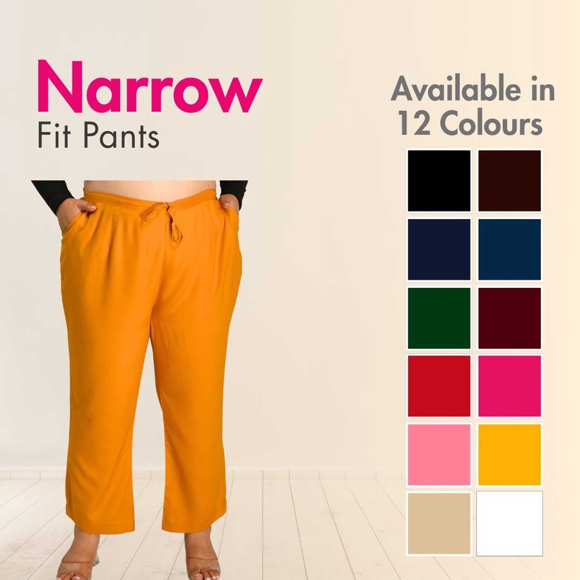 Plus Size Narrow Fit Rayon Pants Plus Size Narrow Fit Rayon Pants