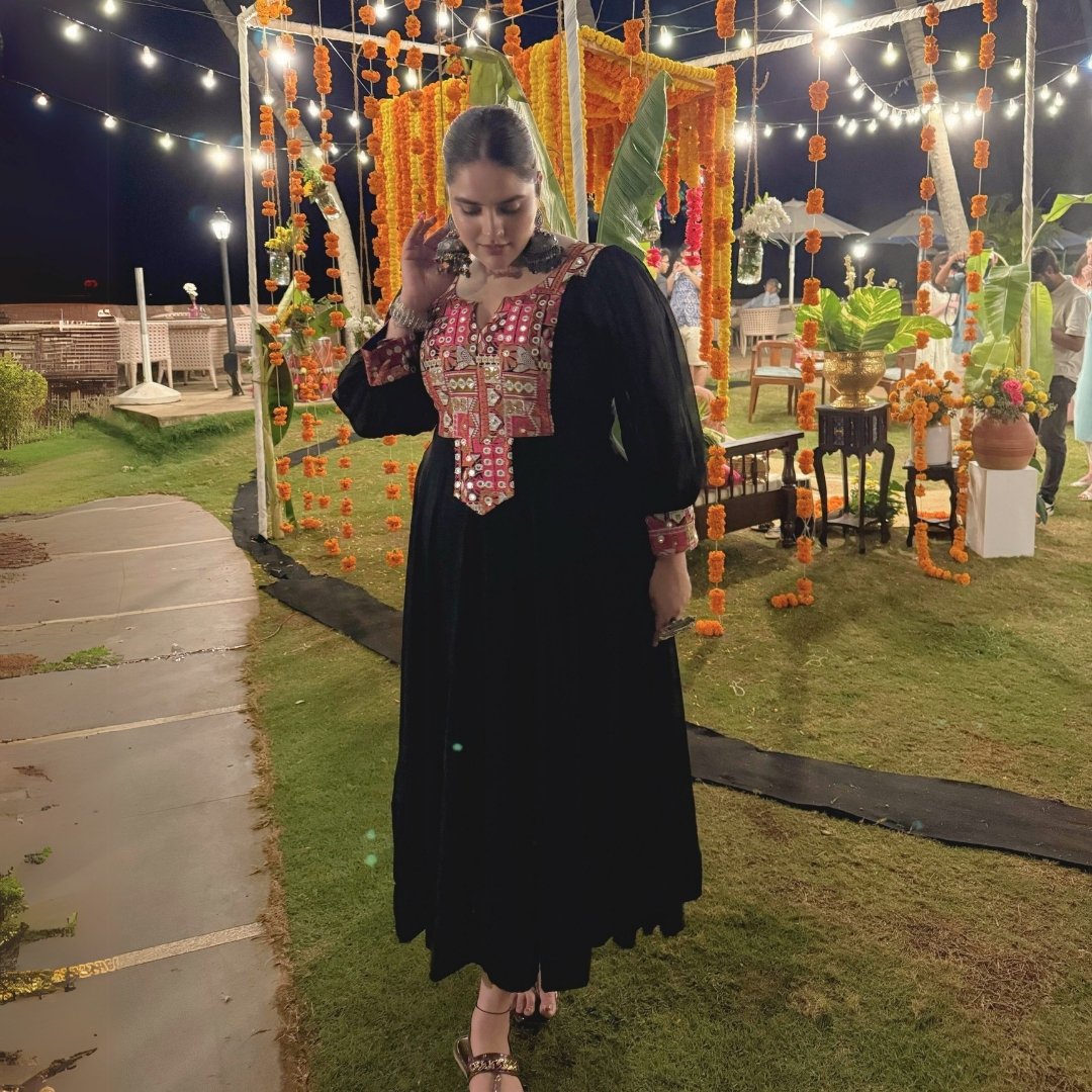 Ravishing Black Kutch Embroidered Anarkali