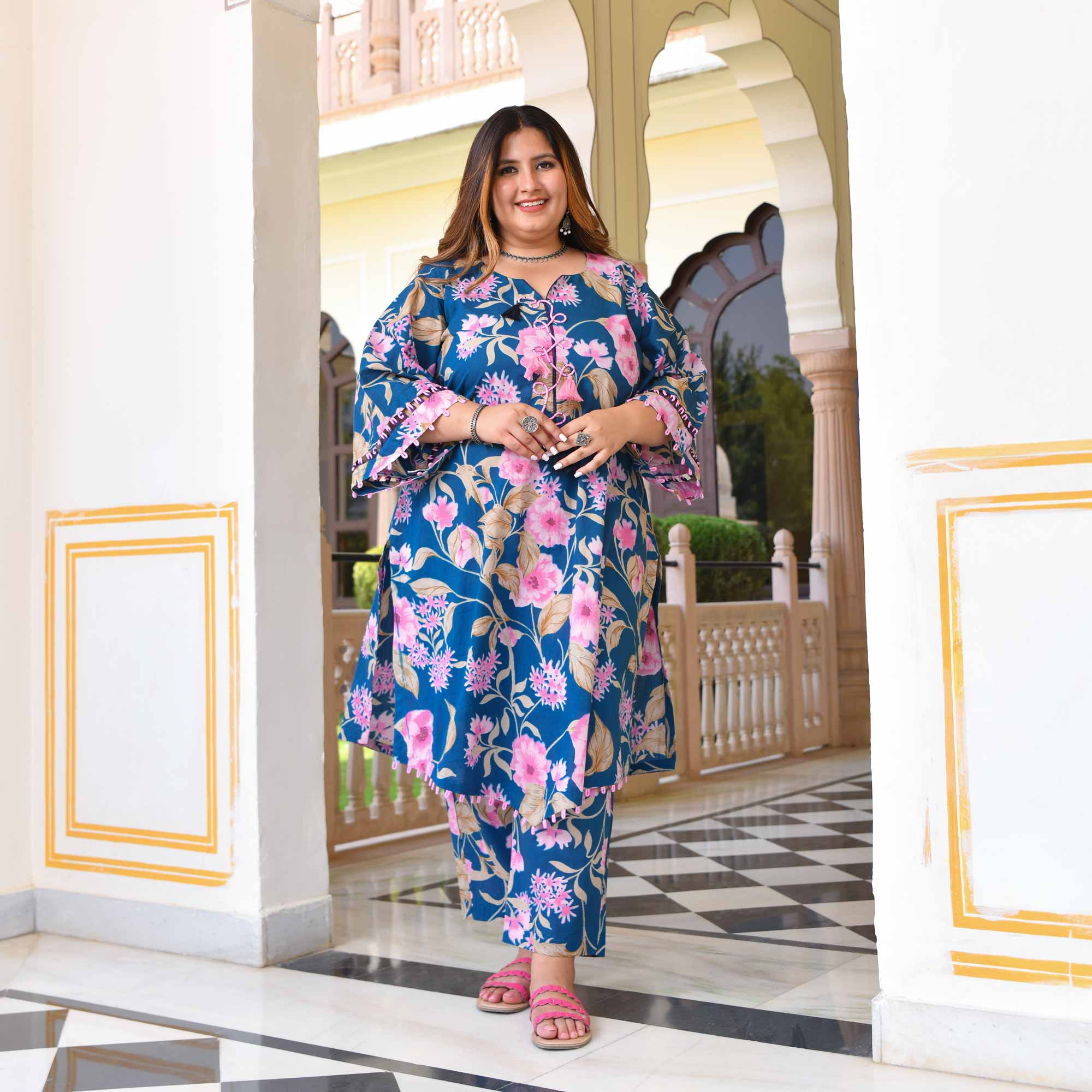 The Sky Is Pink Floral Co-Ord Set The Sky Is Pink Floral Co-Ord Set